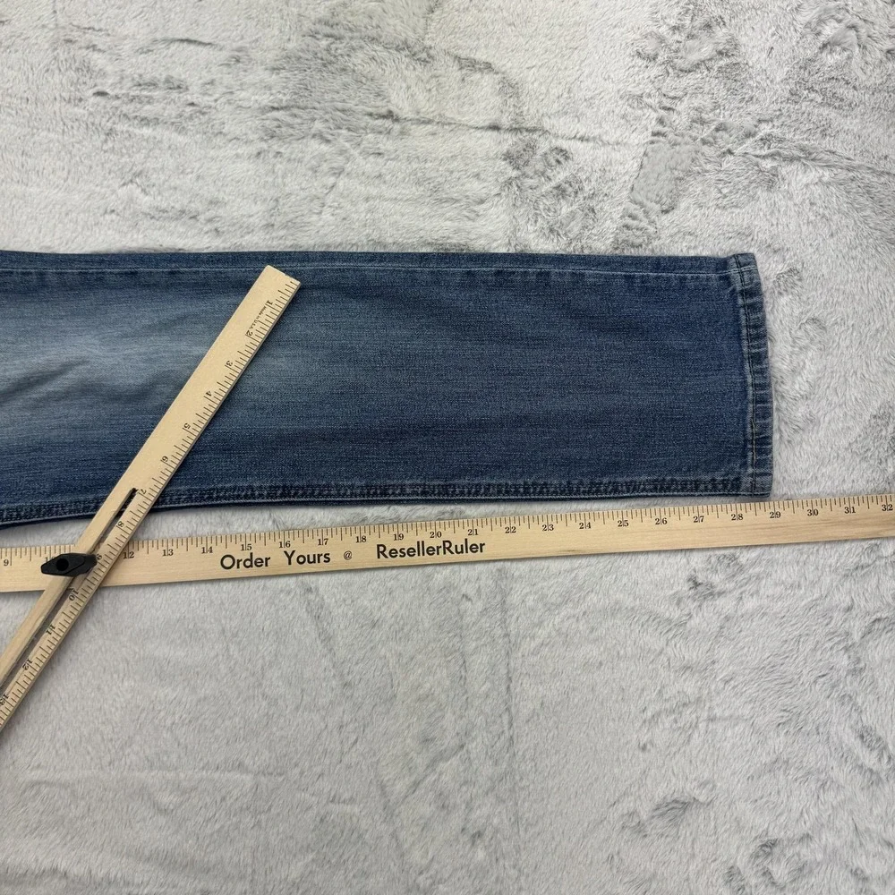 Levis 541 Jeans Mens 32x30 Blue Athletic Fit Denim Pants Distressed Wear Patch